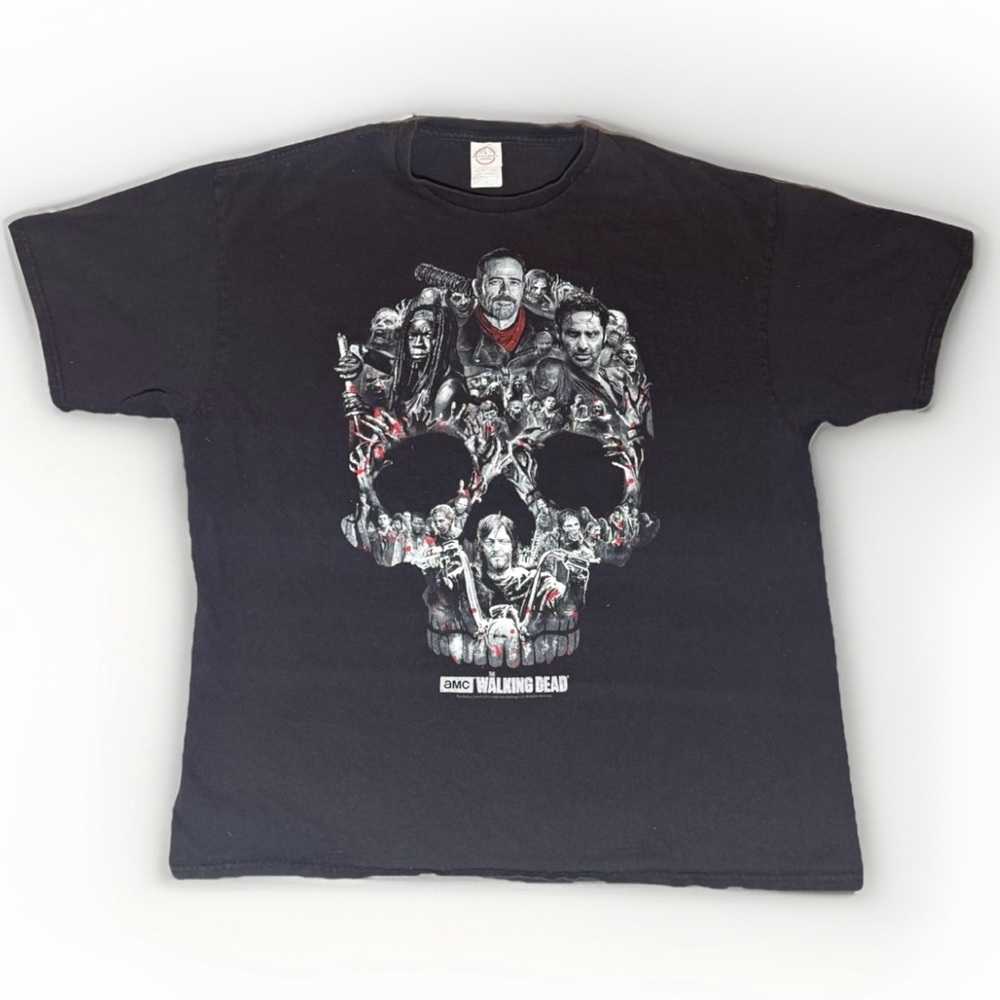 The Walking Dead T-Shirt - Negan Skull - AMC - Mens 2XL - Black